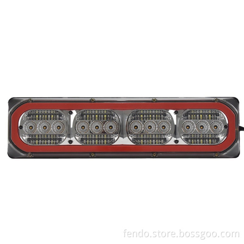 High Quality 12V/24V Grey Trailer Truck LED Rear Tail Lights for Universal Trucks